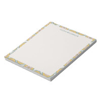 Personalisierter Name Gelbe Blumenpastete Grenze