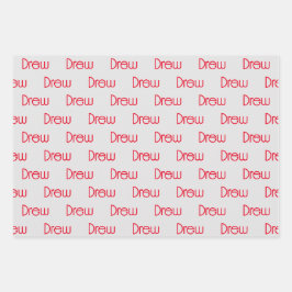 Personalisierter Name Geschenkpapier Set