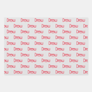 Personalisierter Name Geschenkpapier Set