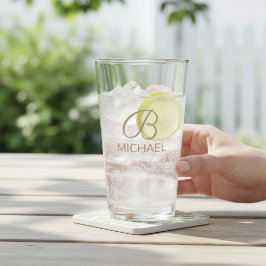 Personalisierter Name Glas