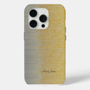 Personalisierter Name Gold und Silber Case-Mate iPhone Hülle