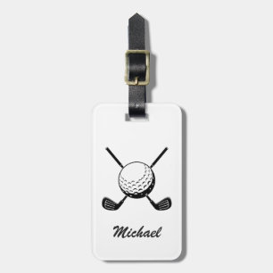 Personalisierter Name Golf Player Golfer Golfspiel Gepäckanhänger