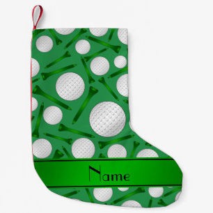 Personalisierter Name Golfbälle T-Shirts Kleiner Weihnachtsstrumpf