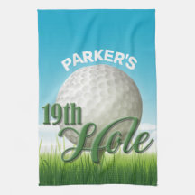 Personalisierter NAME Golfer Golf Pro Ball 19. Loc