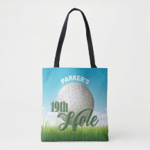 Personalisierter NAME Golfer Golf Pro Ball 19. Loc