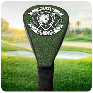 Personalisierter NAME Golfer Golfclub-Turf-Clubhau Golf Headcover