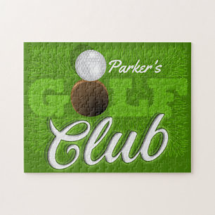 Personalisierter NAME Golfer Grün Golfplatz Club