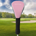 Personalisierter Name Golfklubs Feminine Pink Golf Headcover<br><div class="desc">Personalisieren Sie den Namen in klassischer Typografie,  um ein einzigartiges Golfgeschenk zu schaffen und für jeden Golfer zu behalten. Entwickelt von Thisisnotme©</div>