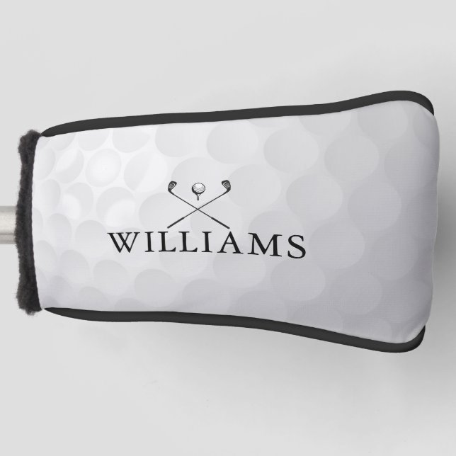 Personalisierter Name Golfklubs und Ball Golf Headcover (Vorderseite)
