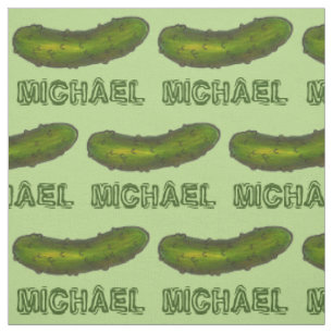 Personalisierter Name Green Kosher Dill Pickle Pri Stoff