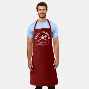 Personalisierter Name Grill Master Schürze
