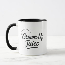 Personalisierter Name Grown-Up Juice Geschenk Kaff Tasse