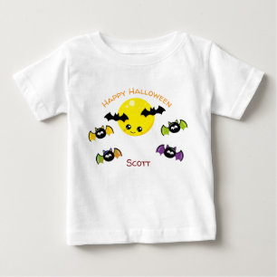 Personalisierter Name Halloween Baby T-shirt