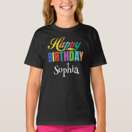 Personalisierter Name Happy Birthday Geschenk Cust T-Shirt