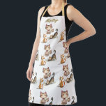 Personalisierter Name Happy Cats the Lady Schürze<br><div class="desc">Happy Cats the Lady (Katzenliebhaber) Schürze — personalisiert mit ihrem Vornamen. Was für eine glückliche Schürze mit den bezaubernden Katzen. Jede Design-Fragen,  senden Sie einfach eine Nachricht und wir freuen uns,  Ihnen zu helfen.</div>