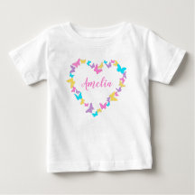 Personalisierter Name Herz der Schmetterlinge