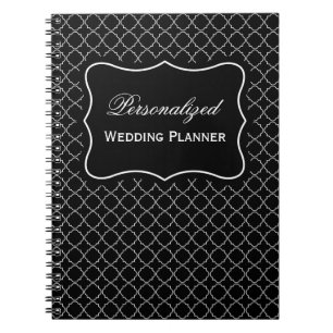 Personalisierter Name Hochzeitsplaner Spiralheft Notizblock