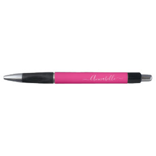 Personalisierter Name (Hot Pink) Kugelschreiber