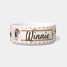 Personalisierter Name Hund Foto Haustier Schale Br Napf