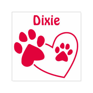 Personalisierter Name Hundeschlitten Drucke auf He Permastempel