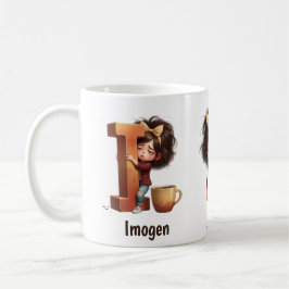 Personalisierter Name & Ich verschlafene Morgen-Pl Kaffeetasse