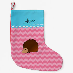 Personalisierter Name Igel Rosa Zwerge Kleiner Weihnachtsstrumpf