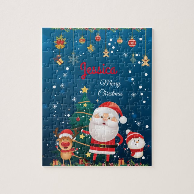Personalisierter Name Ihres Kindes, Weihnachten (Vertikal)
