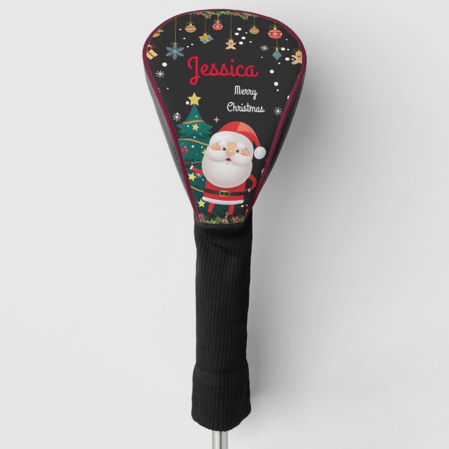 Personalisierter Name Ihres Kindes, Weihnachten Golf Headcover (Vorderseite)