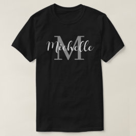 Personalisierter Name & Initialer Sternenexplosion T-Shirt