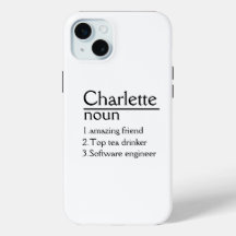 Personalisierter Name iPhone 15 Plus Fall
