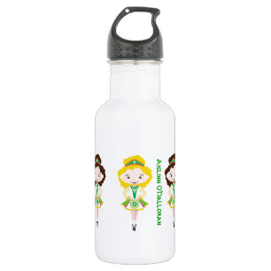Personalisierter Name irische Tänzertruppe Edelstahlflasche