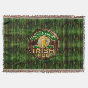 Personalisierter Name Irish Pub Sign St. Patrick's Decke