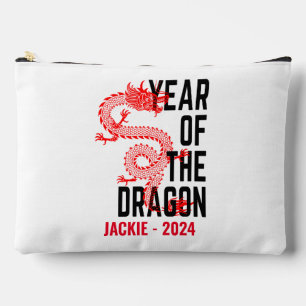 Personalisierter Name Jahr des Drachen Geburtsjahr Zubehörtasche