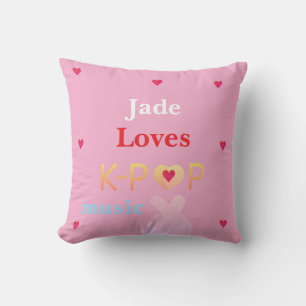Personalisierter Name K-Pop Kissen