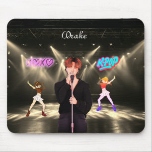 Personalisierter Name K-Pop-Musik Mousepad