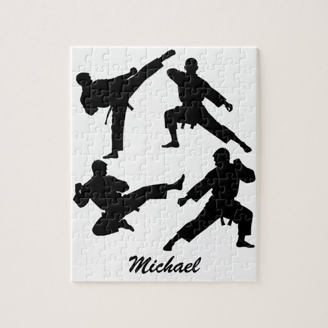 Personalisierter Name Karate / Taekwondo / Judo (Vertikal)
