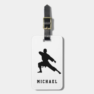Personalisierter Name Karate / Taekwondo / Judo Gepäckanhänger