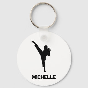 Personalisierter Name Karate / Taekwondo / Judo Schlüsselanhänger