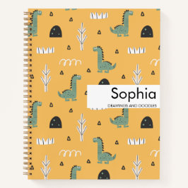 Personalisierter Name Kids Niedliches Muster Notizbuch