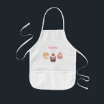 Personalisierter Name Kinder Cupcake Backwaren Kle Kinderschürze<br><div class="desc">Personalisierter Name Kinder Cupcake Backwaren Kleiner Koch</div>