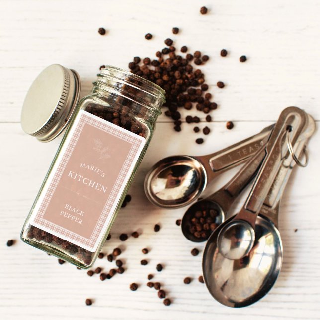 Personalisierter Name Kitchen Spice Jar Labels (Von Creator hochgeladen)