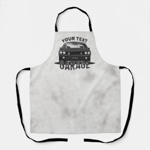 Personalisierter NAME Klassischer Muscle-Car-Garag Schürze