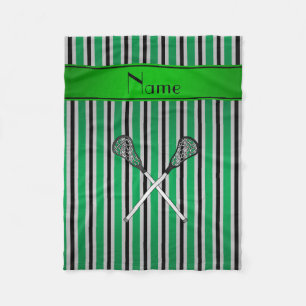 Personalisierter Name Lacrosse Fleecedecke