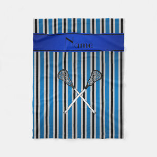 Personalisierter Name Lacrosse Fleecedecke