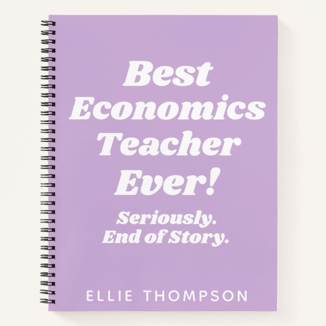 Personalisierter Name Lehrer Wertschätzung Geschen Notizbuch (Vorderseite)