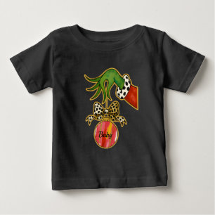 personalisierter Name Leopard-Bogen-Papagei-Schmuc Baby T-shirt