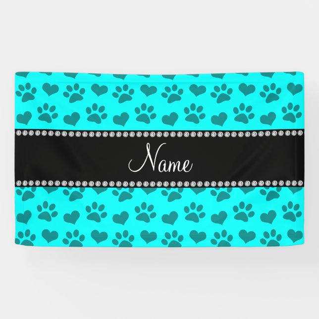 Personalisierter Name leuchtende Aquakultur und Pf Banner (Horizontal)