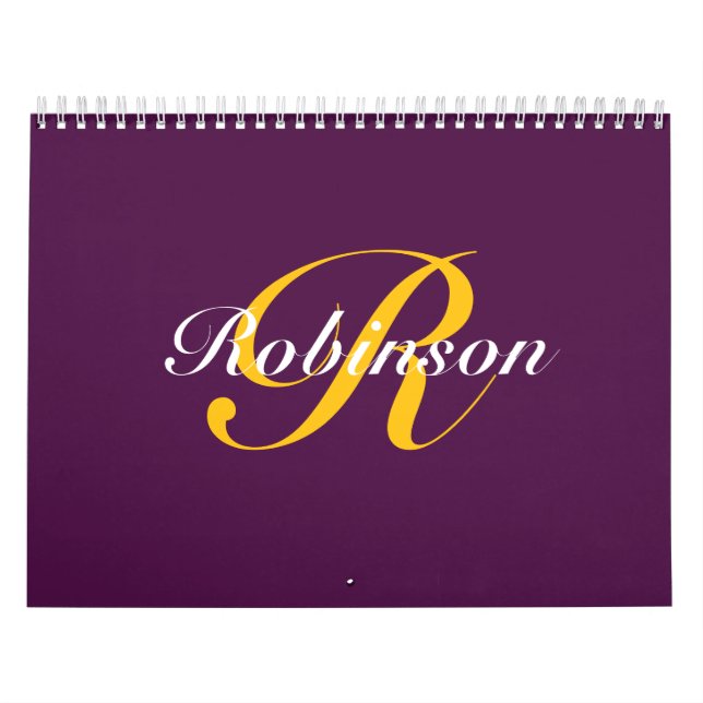 Personalisierter Name Lila Kalender 2025 (Titelbild)