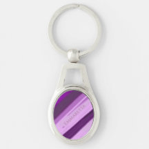 Personalisierter Name Lila Lavendel Streifen