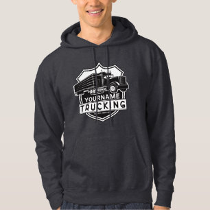 Personalisierter NAME-LKW-Fernverkehr-Semi-Trucker Hoodie